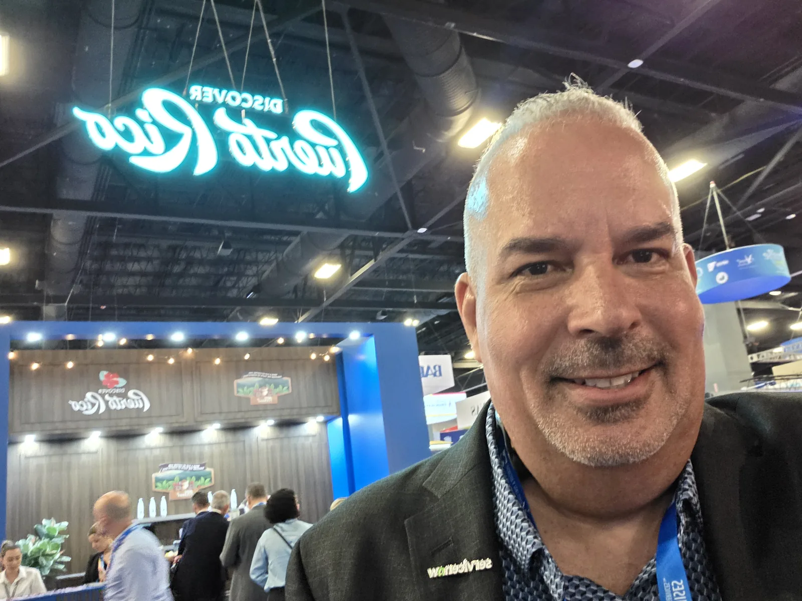 Sheldon Whyte at the Discover Puerto Rico booth.